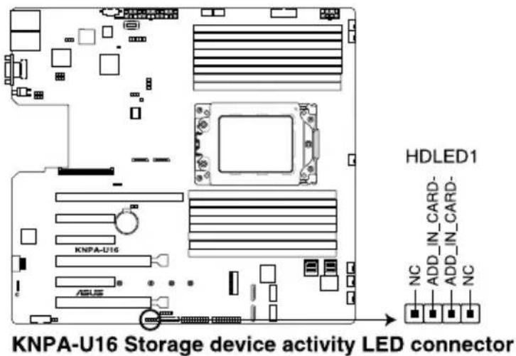 ASUS RS500A-E9-PS4 - Hard disk activity LED connector (4-pin HDLED1) - 1