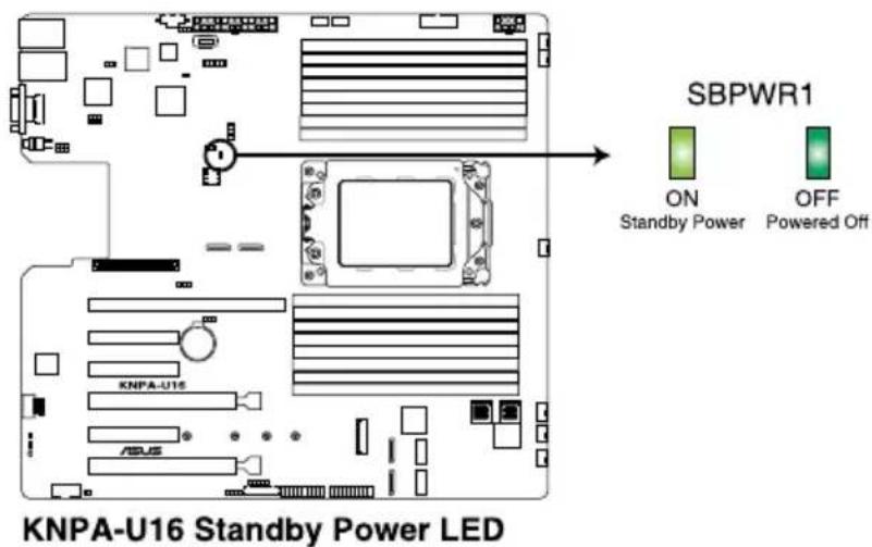 ASUS RS500A-E9-PS4 - Standby Power LED (SBPWR1) - 1