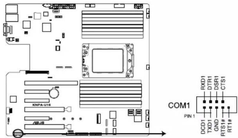 ASUS RS500A-E9-PS4 - Serial port connector (10-1 pin COM1) - 1
