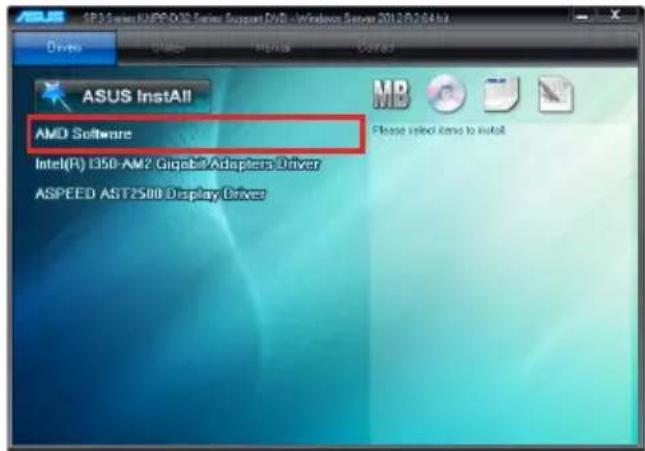 ASUS RS500A-E9-PS4 - AMD chipset device software installation - 2
