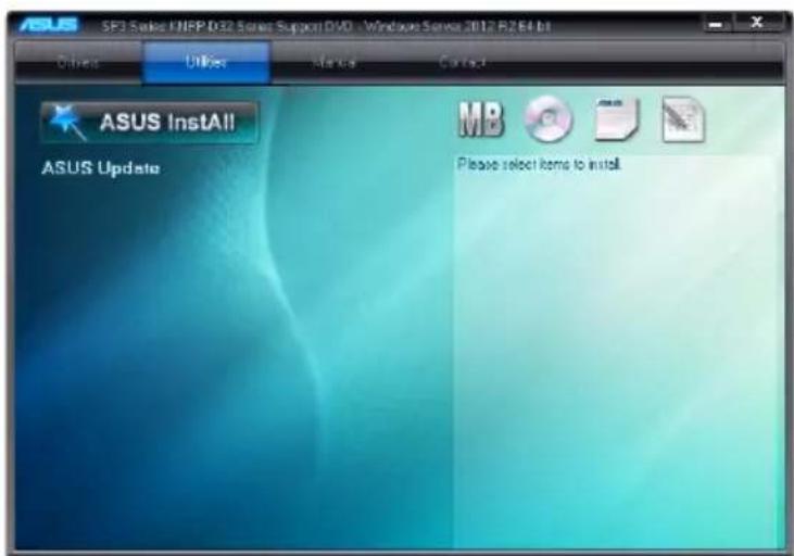 ASUS RS500A-E9-PS4 - Utilities menu tab - 1