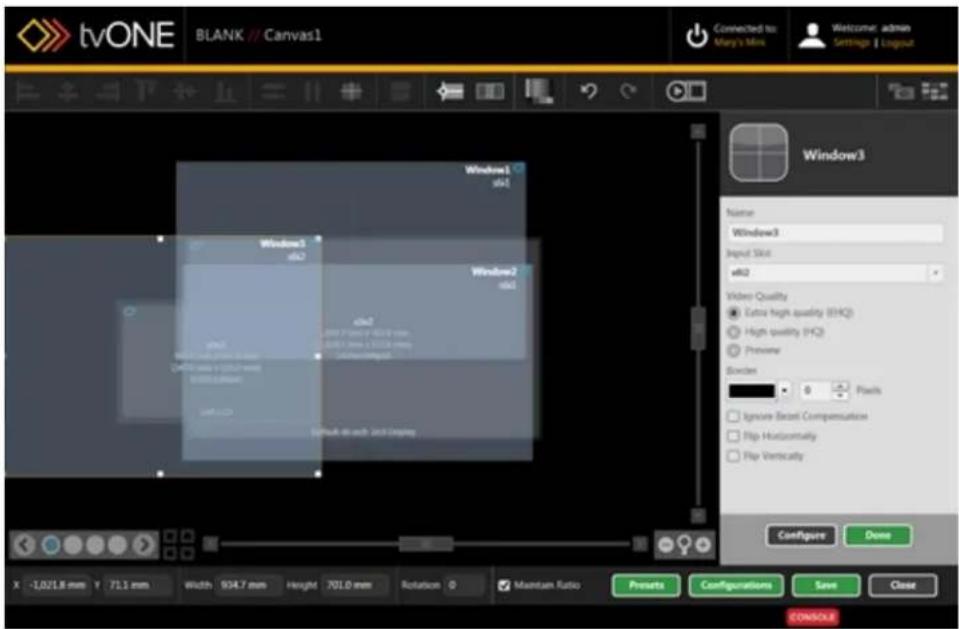 TV One C3-540 - Configuring Displays and Windows (Sources) - 1