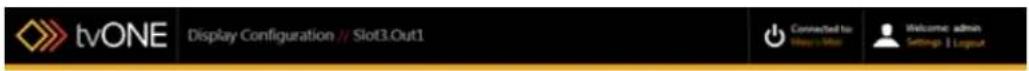 TV One C3-540 - Configuring Displays - 3
