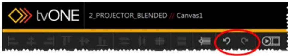 TV One C3-540 - Video Wall Aids - Undo and Redo - 1