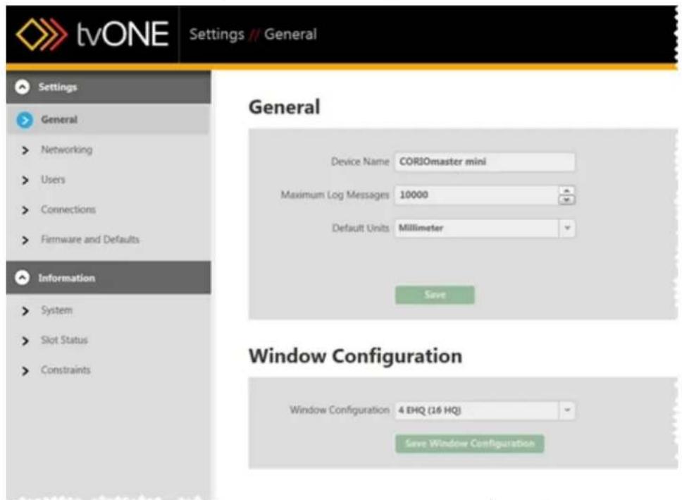 TV One C3-540 - General - Default Units - 2