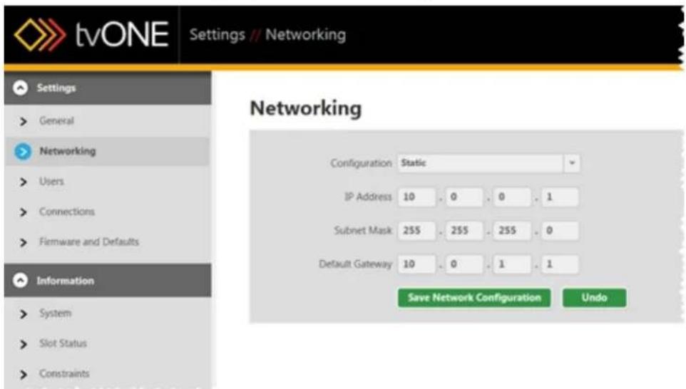 TV One C3-540 - Networking - 2