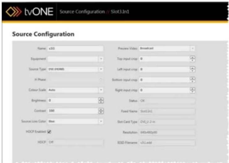 TV One C3-540 - Renaming Sources - 1