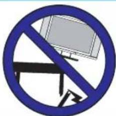 Prohibition sign with crossed-out blue circle and computer monitor icon, indicating no liability or prohibition