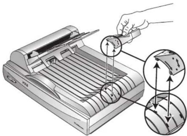Visioneer One Touch 9650 - To assemble the scanner: - 5