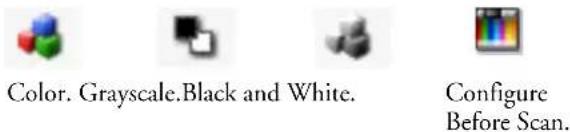 Color. Grayscale.Black and White. Configure Before Scan.
