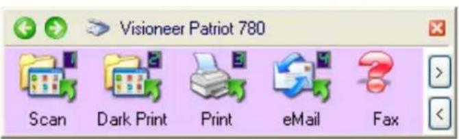 Visioneer Patriot 780 Scan Dark Print Print eMail Fax