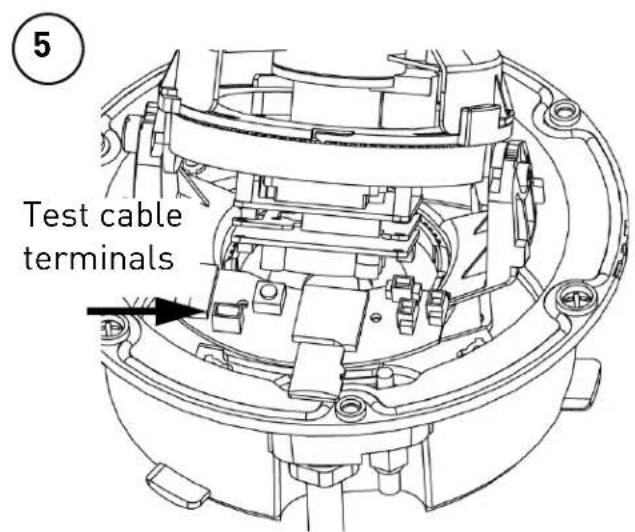 Test cable terminals