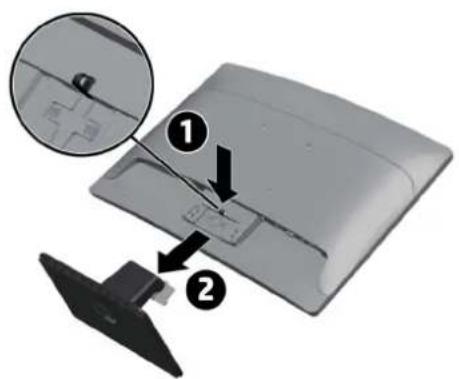 HP Business P222c - Removing the monitor stand - 2