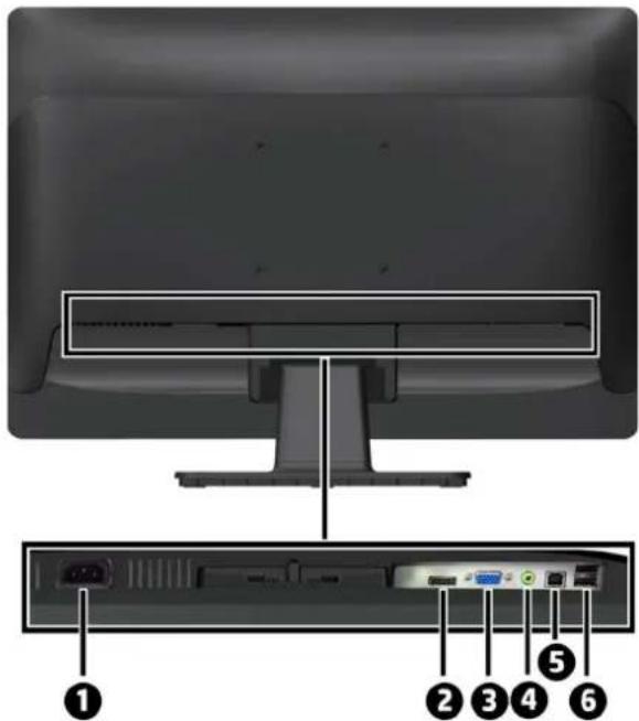 HP Business P222c - Identifying rear components - 1