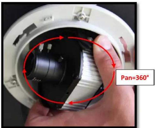 Arecont Vision MegaVideo D4F-AV2115-3312 - Adjusting the Tilt and Pan: - 7