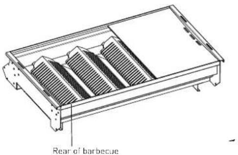 Rear of barbecue