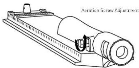 Aeration Screw Adjustment