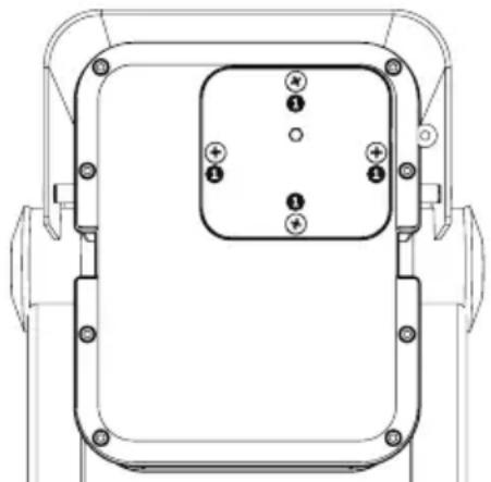 BOSCH DINION IP NEI-308V05 - Accessing the Rear Controls - 1
