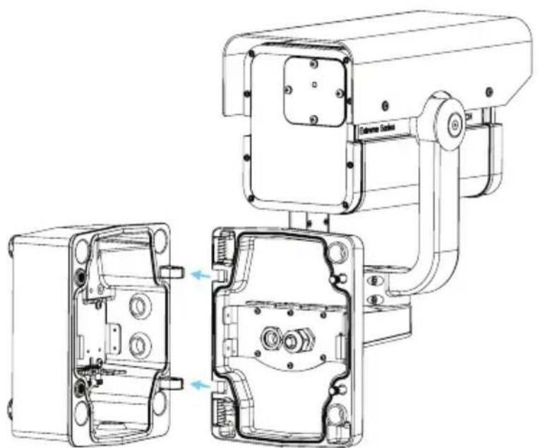 BOSCH DINION IP NEI-308V05 - Attach Pendant Arm to Junction Box - 1