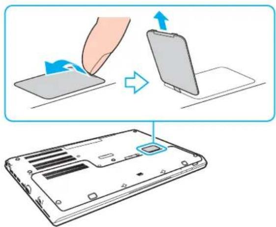 SONY Vaio VPCSB390 - Inserting a SIM Card - 1