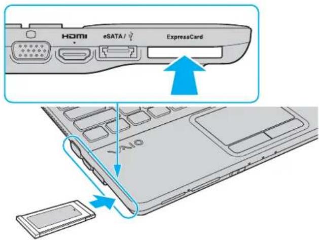 SONY Vaio VPCEB43 - To insert an ExpressCard module - 1
