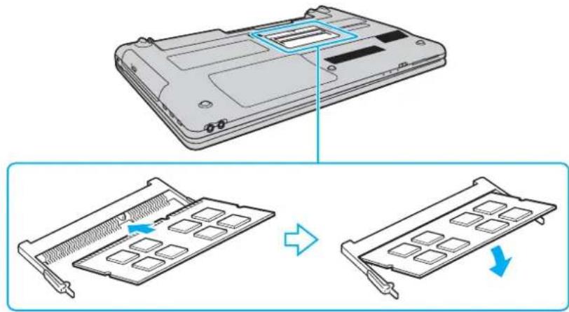 SONY Vaio VPCEB43 - Removing and Installing a Memory Module - 3