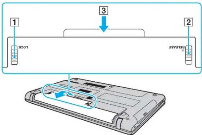 SONY Vaio VPCEB43 - To remove the battery pack - 1
