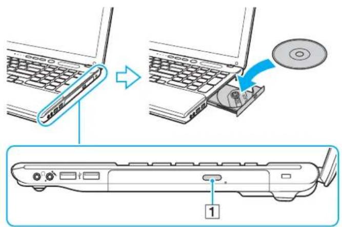 SONY Vaio VPCCB32 - To insert a disc - 1