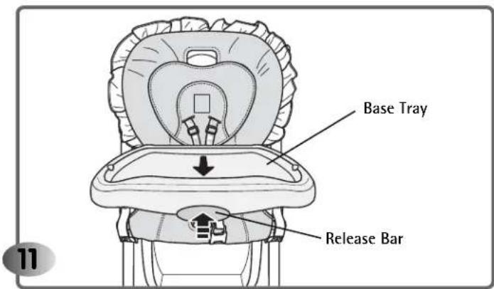 Base Tray Release Bar