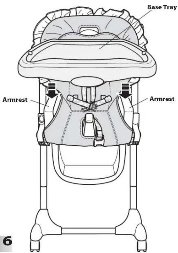 Base Tray Armrest Armrest 6