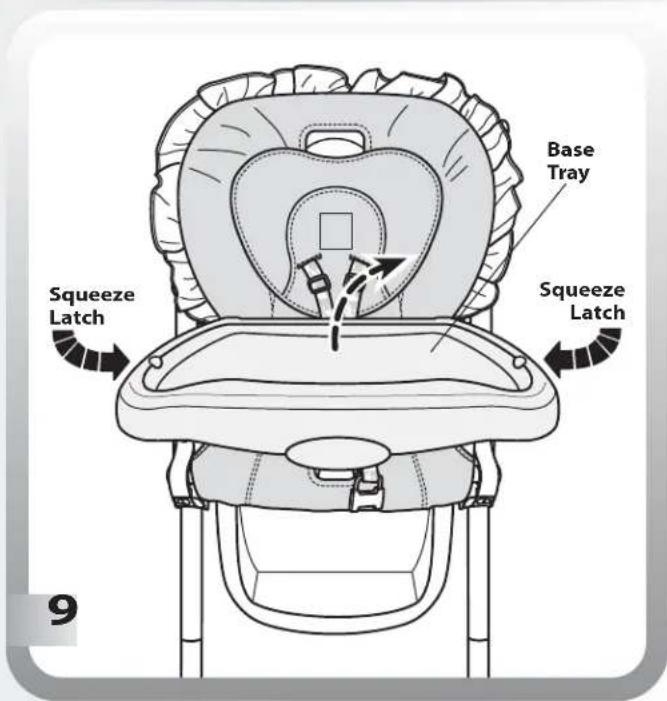 Base Tray Squeeze Latch Squeeze Latch