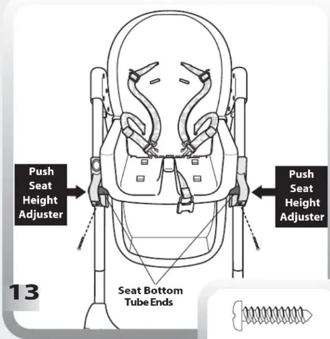 Push Seat Height Adjuster Push Seat Height Adjuster Seat Bottom Tube Ends 13