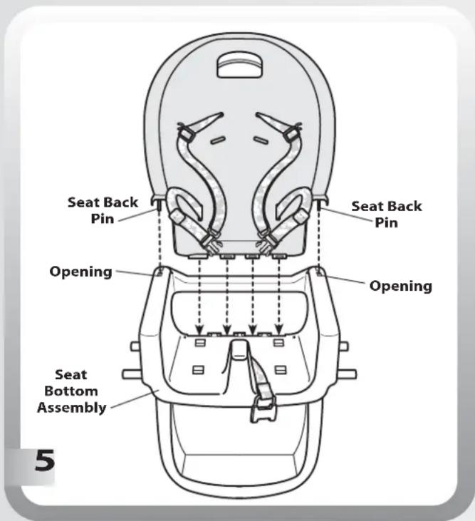 Seat Back Pin Seat Back Pin Opening Opening Seat Bottom Assembly 5