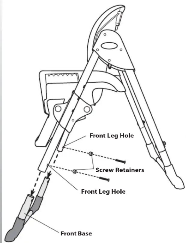 Front Leg Hole Screw Retainers Front Leg Hole Front Base