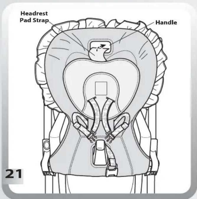 Headrest Pad Strap Handle 21