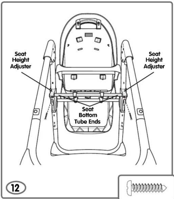 Seat Height Adjuster Seat Height Adjuster Seat Bottom Tube Ends 12
