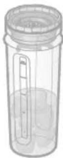 Illustration of a cylindrical container with a lid and internal slot (no text or symbols)