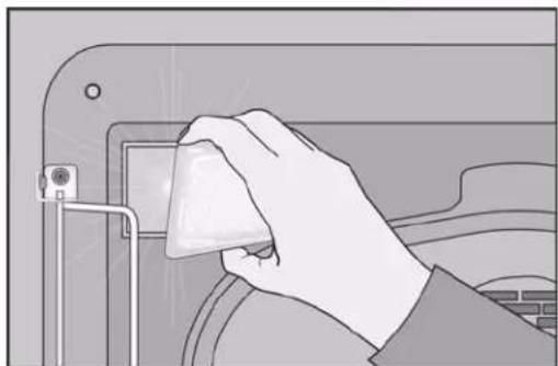 ELECTROLUX EW3LGF65GS - Replacing the upper oven interior light bulbs: - 1