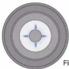 ELECTROLUX EW3LGF65GS - Operating Min-2-Max™ double burner - 2
