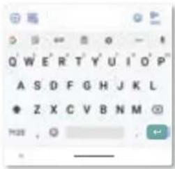 Q'W'ER'T'Y'U'I'O'P" A S D F G H J K L Z X C V B N M , @