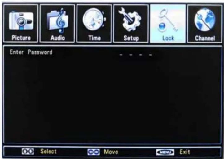 SunBriteTV Signature 5565HD - lock Menu - 1