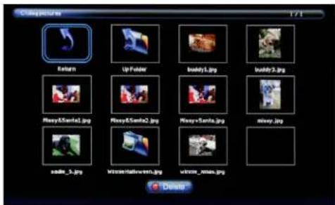SunBriteTV Signature 2 - Selecting the Media on the USB Stick - 1