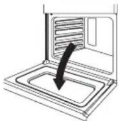 HISENSE HER24FSA - To remove the oven door: - 1