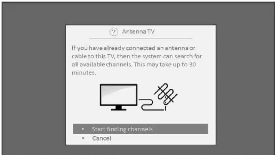 HISENSE 65R6209 - How do I set up the TV tuner? - 1