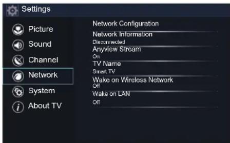HISENSE 32H5507-0 - Network Menu - 1