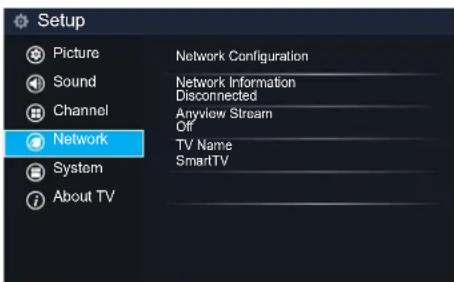 HISENSE 65H6C - Network Menu - 3