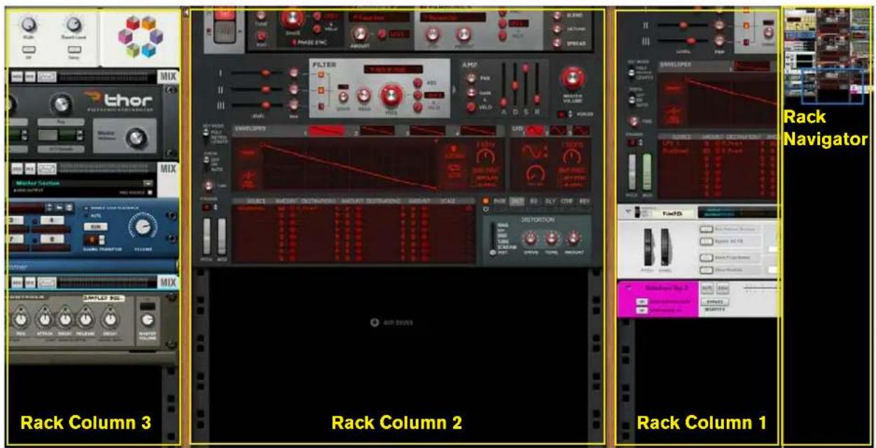 Rack Column 3 Rack Column 2 Rack Column 1