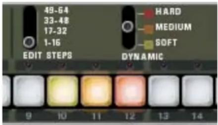 49-64 33-48 17-32 1-16 EDIT STEPS HARD MEDIUM SOFT DYNAMIC 9 10 11 12 13 14
