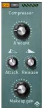 ON COMpressor Amount Attack Release Make up gain