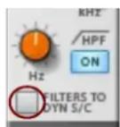 PROPELLERHEAD Reason Lite 10.3 - About the Filters To Dynamics Sidechain button - 2